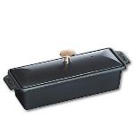 Terrina Rectangular De hierro colado staub fundido negro 30 x 11