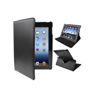 Cool Negro Funda Para Ipad 2 / Ipad 3 / 4 Giratoria Polipiel Color (Soporte)