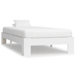 Estructura de cama de madera maciza de pino vidaXL blanco 90x200cm