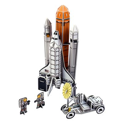 Puzlle 3d Space Shuttle Discovery 82 Piezas.9x8x20 Cm. Dam Multicolor