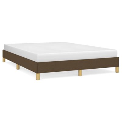 Vidaxl Marrón Estructura De Cama Tela 140X200cm