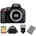 Nikon D5600 Body + SD 64Go + Bolsa + Nikon EN-EL14A Battery + SB700 Speedlight Negro