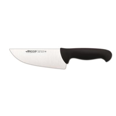 Cuchillo De Carnicero Arcos Colour - Prof 295825 De Acero Inoxidable Y Mango Ergonómico - Negro