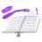 Luz LED Portátil Para Lectura De Partituras | En Color Morado - Funciona Con Pilas - Diferentes Posiciones Por DURAGADGET_0