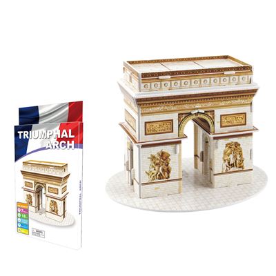 Puzle 3d Dam De Cartón Del Arco De Triunfo Situado En París 18 Piezas Multicolor