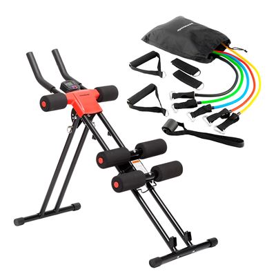 Pack Bandas De Resistencia Y Máquina De Abdominales Plegable Con Guía De Ejercicios Innovagoods