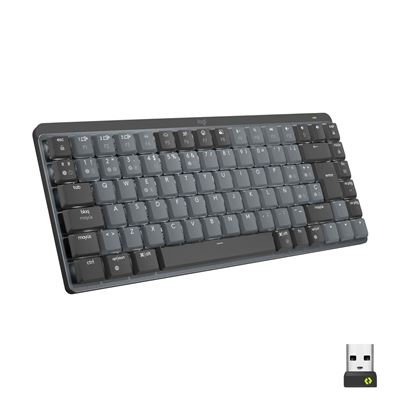 Teclado Mecánico Inalámbrico Logitech MX Mechanical Mini Tactile Grafito con Distribución US - Imagen 2