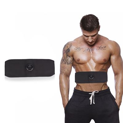 Estimulador Eléctrico De Cintura Y Abdomen Ems Smart Fitness. Promueve La Circulación Sanguínea. Dam Negro