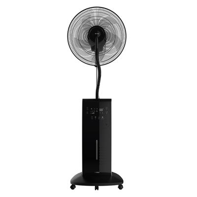 Ventilador de pie Nebulizador EVVO con agua,VN900, 90W, 3 velocidades, mando a distancia, antimosquitos, dispensador aromas