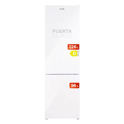 Frigorífico Combi Evvo F55 322l Cristal Blanco D