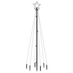 Árbol de Navidad con pincho vidaXL 108 LED de colores 180cm