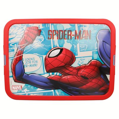 Caja de ordenación de plástico Spiderman 23 litros Rojo