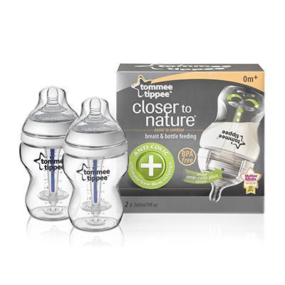 Pack 2 Biberones Closer To Nature Anti-colic Plus 150ml