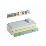 Cama nido Habitdesign Snuba Blanco Alpes - Verde Acqua