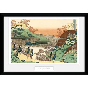 Fotografía Enmarcada Hokusai Mujeres regresando a casa