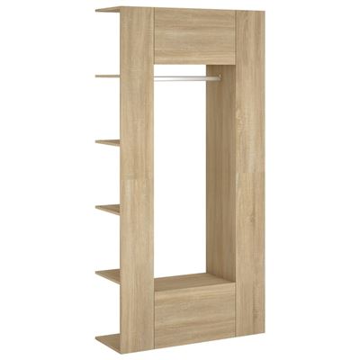 Vidaxl Muebles De Recibidor 2 Uds Madera Contrachapada Roble Sonoma