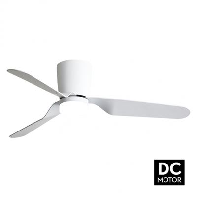 Ventilador Fabrilamp Kochi Regulable Con Mando A Distancia 18w 3cct 2350lm Ip20 Blanco