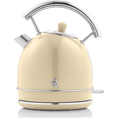 Hervidor Eléctrico Swan Sk14630cneu 1,8l Resistencia Oculta Acero Inoxidable Sin Bpa Inalámbrico Crema