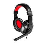 Auriculares Con Micrófono Gaming Mars Gaming MRH0 Negro Rojo