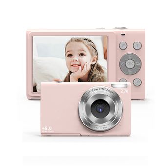 Cámara fotos digital compacta DC402 8MP 2.7K resolución 2,8"" Rosa - 1