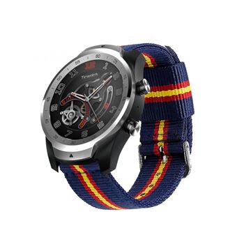 Pulsera de Nylon para Ticwatch Pro / S2 / E2 Colores Bandera de España Transpirable