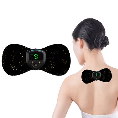 Estimulador Electrónico Ems Dg3q, Especial Para Cuello Y Espalda. Ayuda A Aliviar Dolor Muscular Y La Fatiga. Dam Negro
