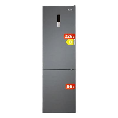 Frigorífico Combi Evvo F55 322l Dark Inox D