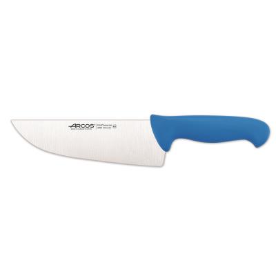 Cuchillo De Carnicero Arcos Colour - Prof 295923 De Acero Inoxidable Y Mango Ergonómico - Azul