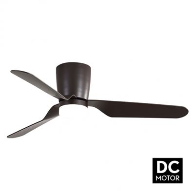 Ventilador Fabrilamp Kochi Regulable Con Mando A Distancia 18w 3cct 2350lm Ip20 Marrón