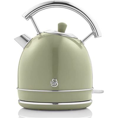 Hervidor Eléctrico Swan Sk14630gneu 1,8l Resistencia Oculta Acero Inoxidable Sin Bpa Inalámbrico Verde
