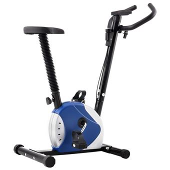Bicicleta vidaXL estática con resistencia de cinta azul