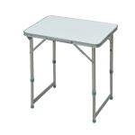 Mesa Camping Maleta Plegable 60x45x65cm Aluminio Altura Ajustable de 47,5 a 65cm