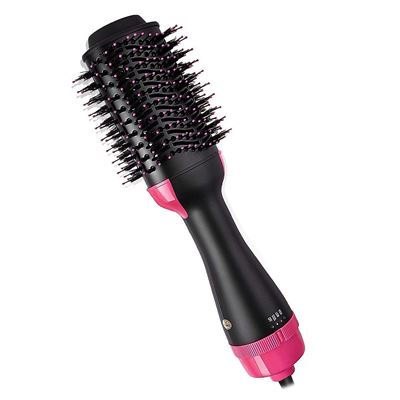Cepillo Y Secador Dam 4 En 1 Con 3 Niveles De Calor Fucsia