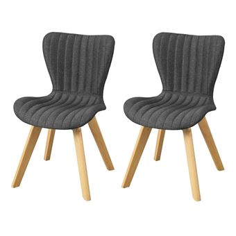 Pack de 2 Sillas de Comedor Modernas SoBuy FST61-DGX2 con Respaldo ... Pack de 2 Sillas de Comedor Modernas SoBuy FST61-DGX2 con Respaldo ...