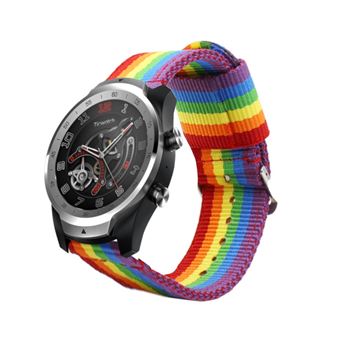 Pulsera de Nylon para Ticwatch Pro / S2 / E2 Colores Orgullo Gay LGBT Transpirable