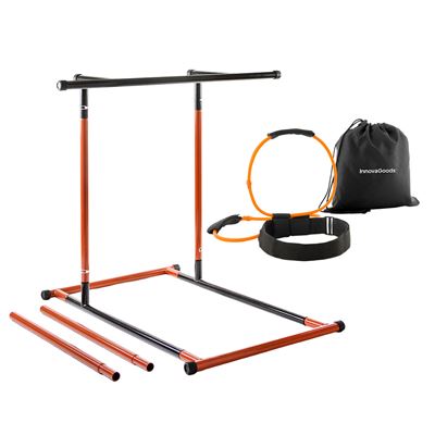 Pack Estación De Dominadas Y Fitness Y Cinturón Con Bandas De Resistencia Para Glúteos Con Guía De Ejercicios Innovagoods