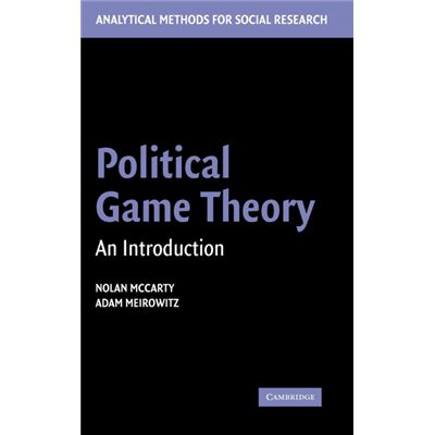 Cambridge University Press Political Game Theory Hardcover