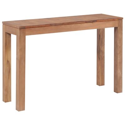 Mesa consola vidaXL madera teca acabado natural 110x35x76 cm