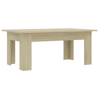 Vidaxl Mesa De Centro Aglomerado 100X60x42 Cm Roble Sonoma Modelo 1