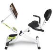 Bicicleta estática plegable Recumbent YF93 REC-BIKE Tecnovita by BH. Posición reclinada para pedaleo. Sillín con respaldo. Ruedas de transporte