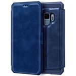 Funda Flip Cover Samsung G960 Galaxy S9 Leather Azul