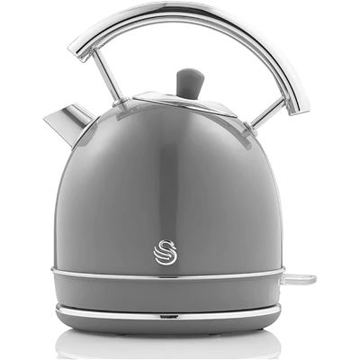 Hervidor Eléctrico Swan Sk14630grneu 1,8l Resistencia Oculta Acero Inoxidable Sin Bpa Inalámbrico Gris
