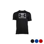 Ua Boxed Sportstyle camiseta de manga corta elegante y para hombre transpirable ropa gimnasio fitness under armour rojo talla