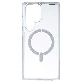Funda Transparente Logo Compatible con Magsafe para Samsung Galaxy S23 Ultra Transparente - 1