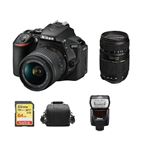 Nikon D5600 KIT AF-P 18-55MM F3.5-5.6G VR + SD 64Go + Bolsa + SB700 Speedlight Negro