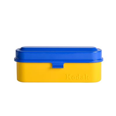 Estuche Kodak Película 135, 5 Rollos, Diseño Retro 70s, Protección Polvo, Azul