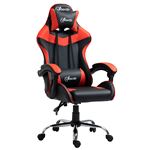 Silla gaming profesional ajustable Vinsetto 63x67x127cm rojo y negro