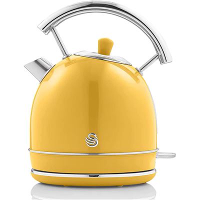 Hervidor Eléctrico Swan Sk14630yelneu 1,8l Resistencia Oculta Acero Inoxidable Sin Bpa Inalámbrico Amarillo
