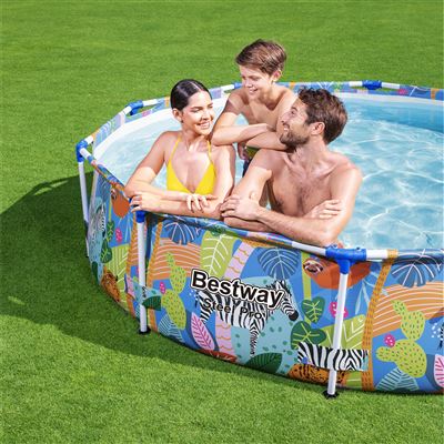 Piscina Desmontable Infantil Bestway Steel Pro Deluxe Splash Frame Pool  300x201x66 cm: ¡La diversión del verano en casa! – Shopavia