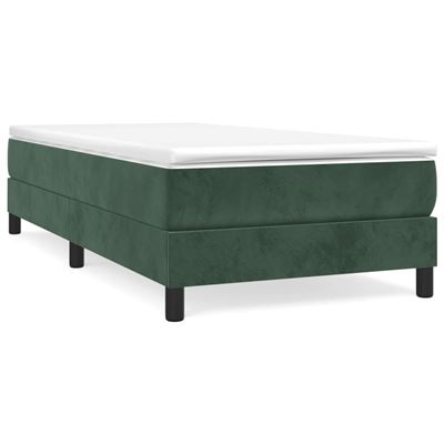 Vidaxl Verde/Oscuro Estructura De Cama Box Spring Terciopelo 100X200cm